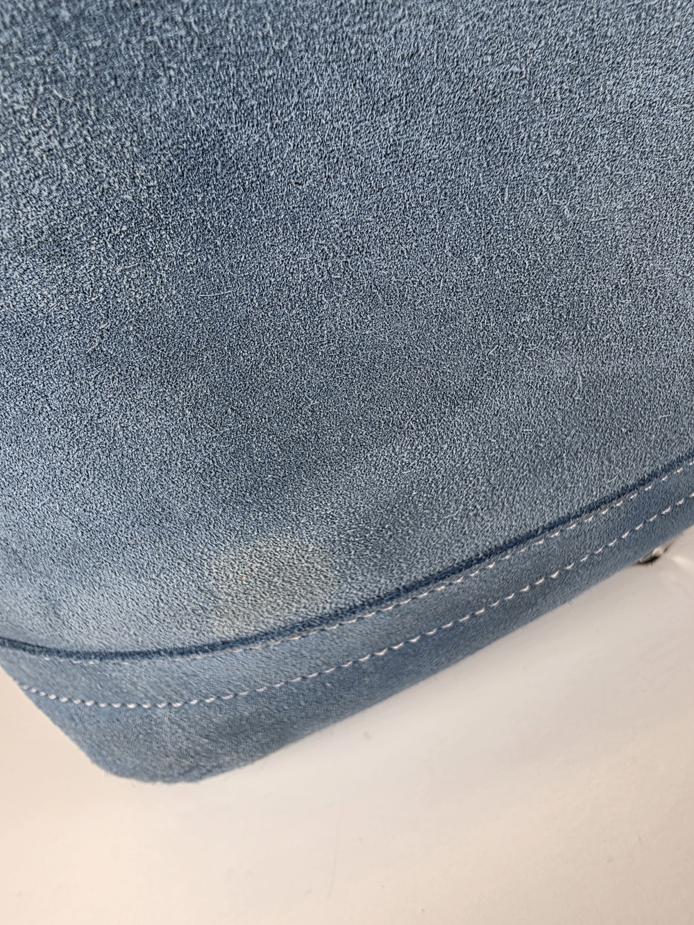 Coach Hobo 1419 Blue Suede Shoulder Shoulder Crossbody Rare Bag - Picture 12 of 14